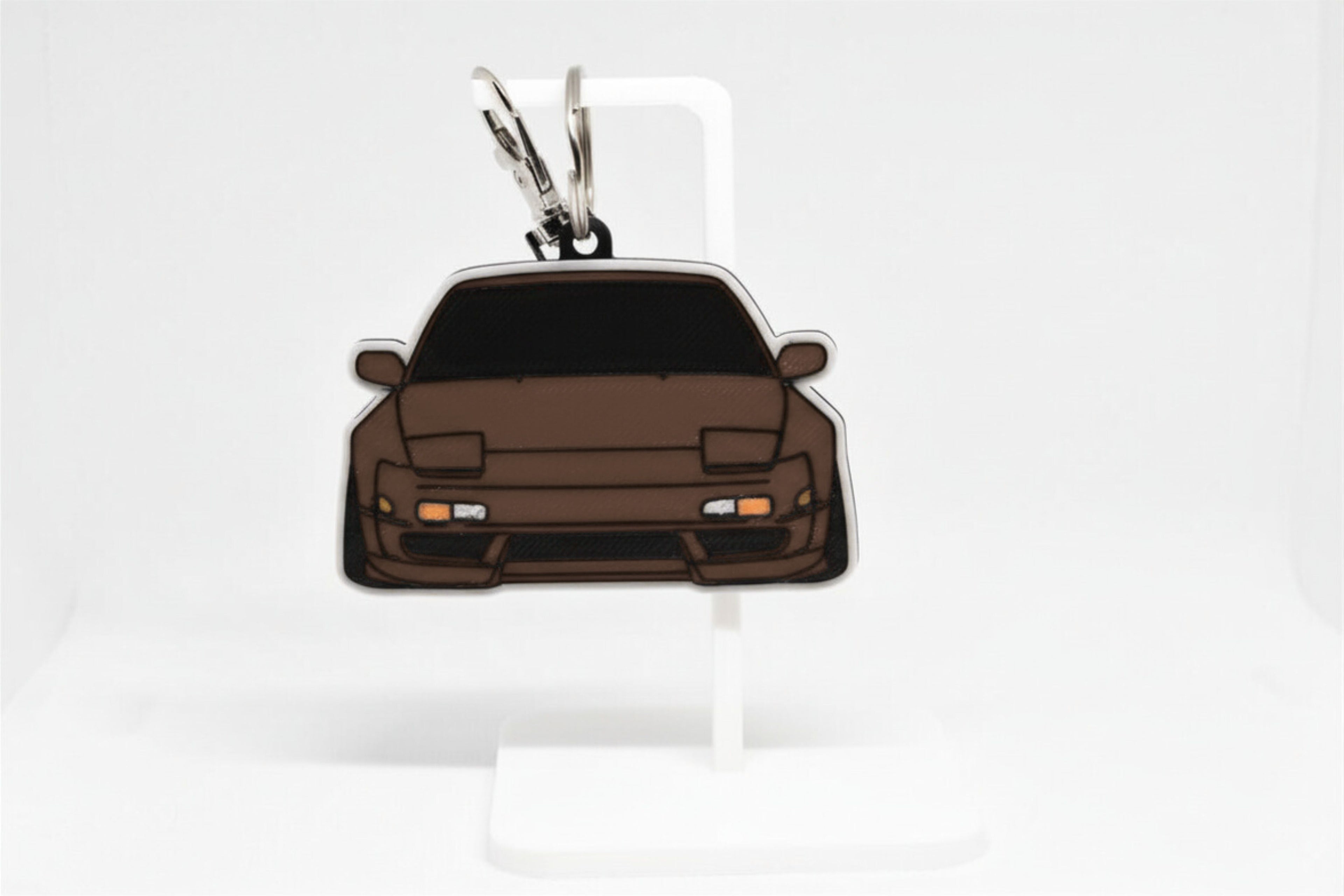 240SX S13 Mini Car Keychain - Pocket Motors Series - 3D Printed