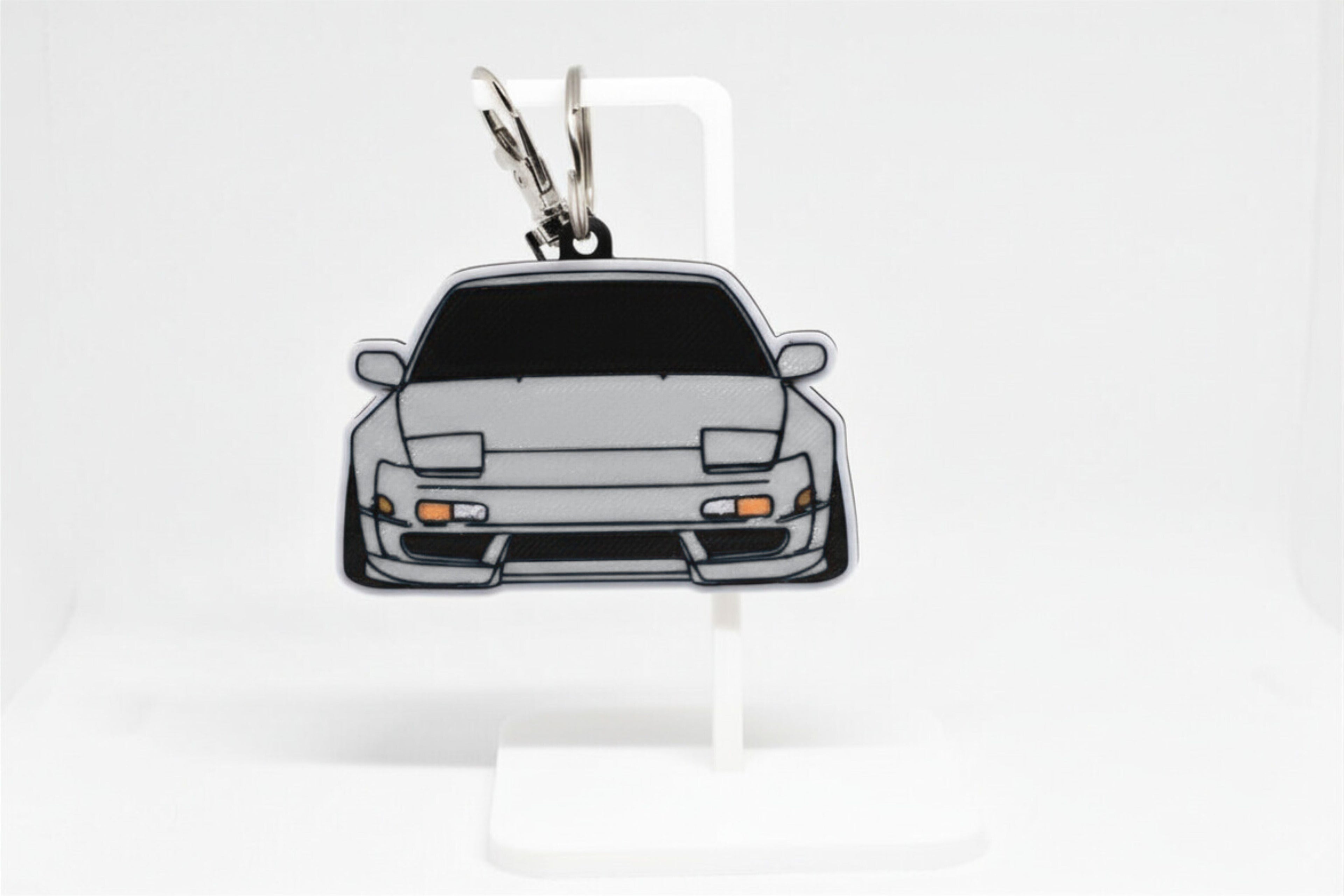240SX S13 Mini Car Keychain - Pocket Motors Series - 3D Printed