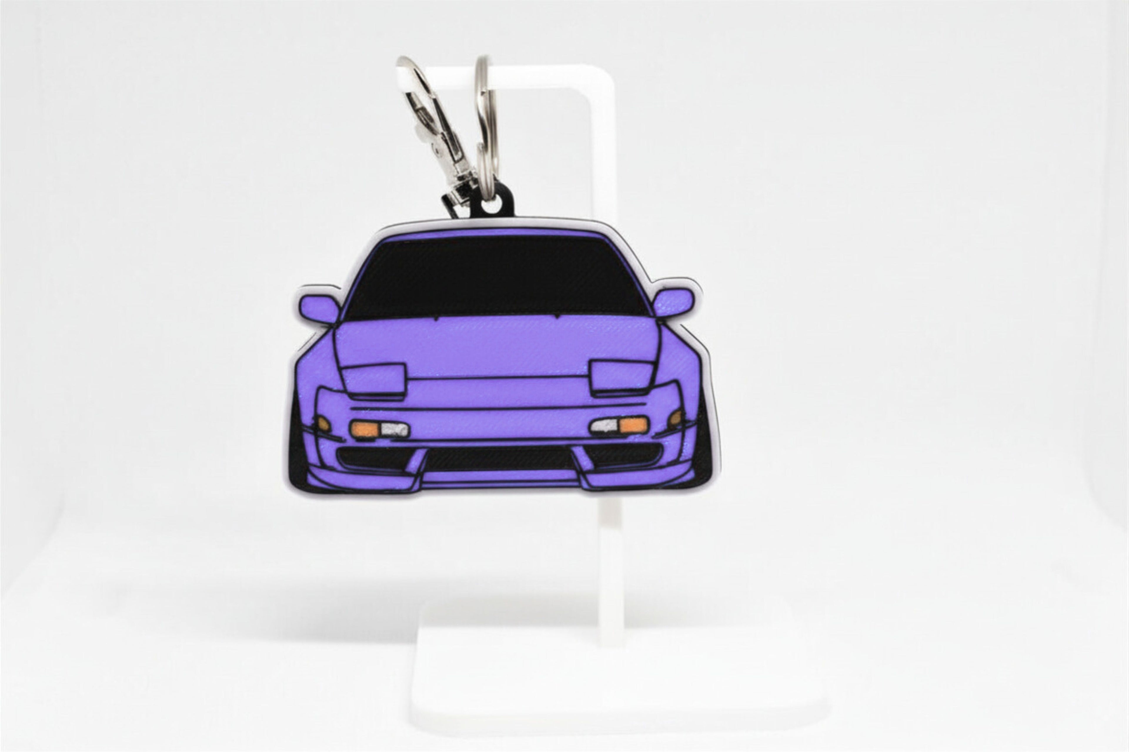 240SX S13 Mini Car Keychain - Pocket Motors Series - 3D Printed
