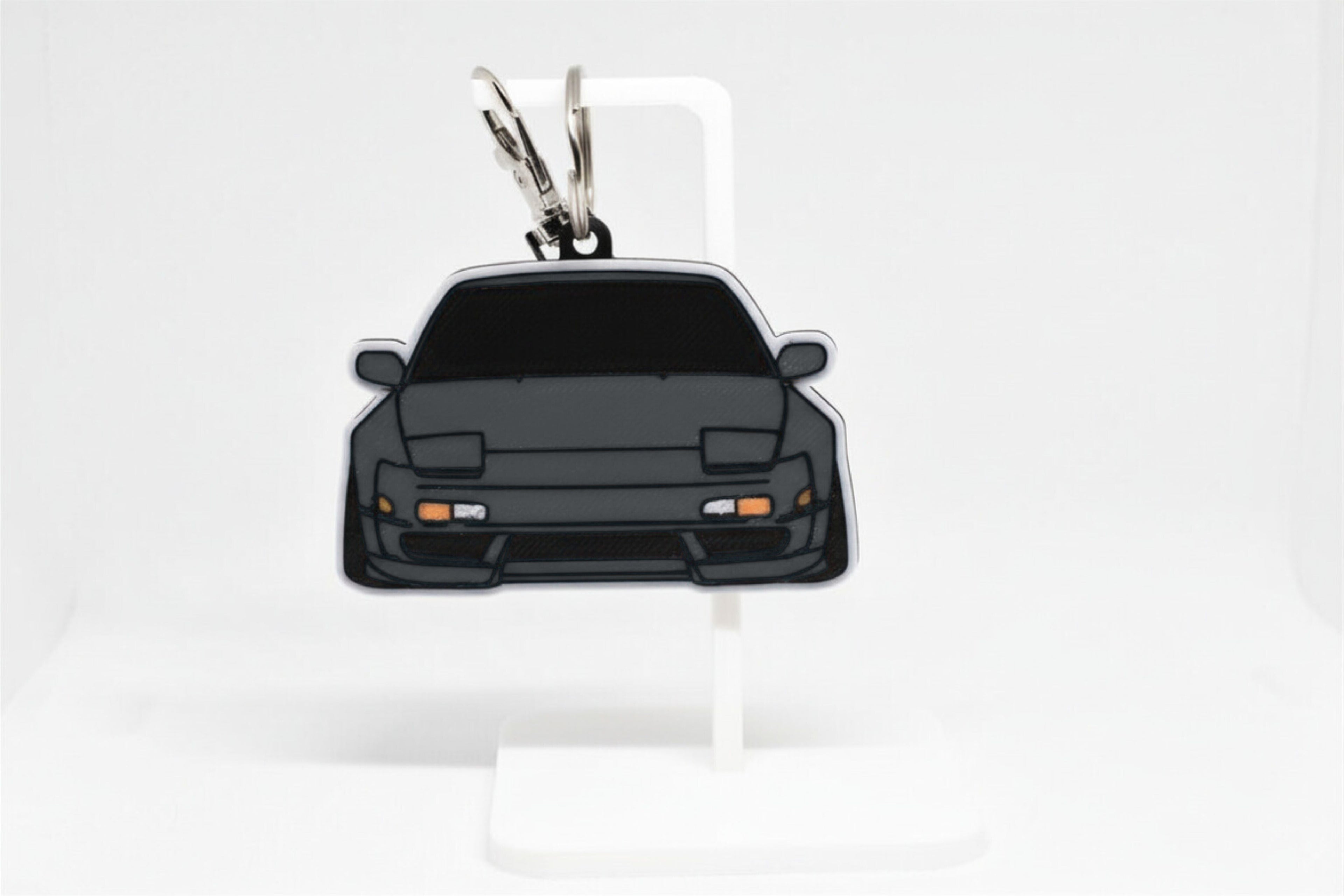 240SX S13 Mini Car Keychain - Pocket Motors Series - 3D Printed