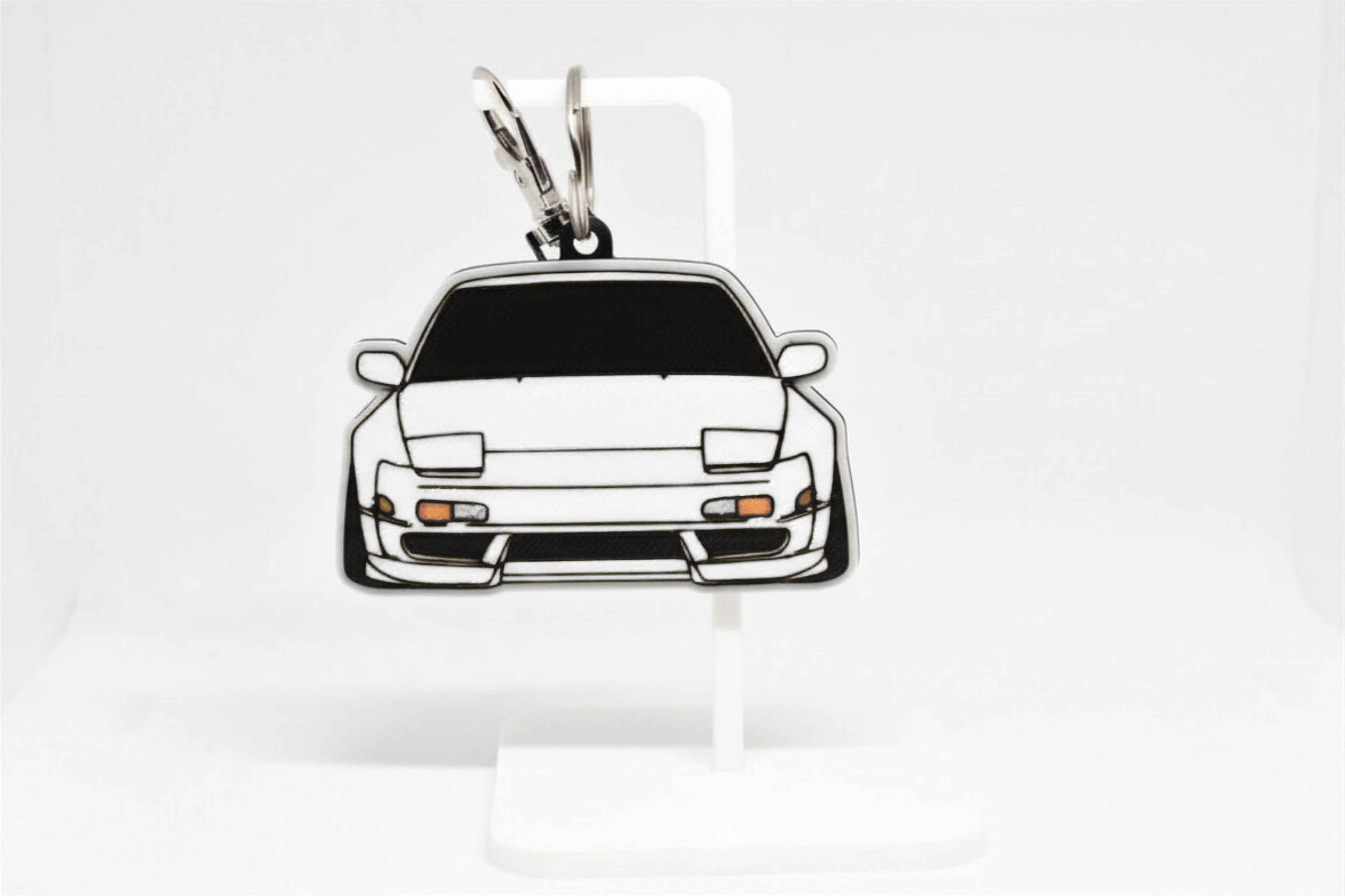 240SX S13 Mini Car Keychain - Pocket Motors Series - 3D Printed