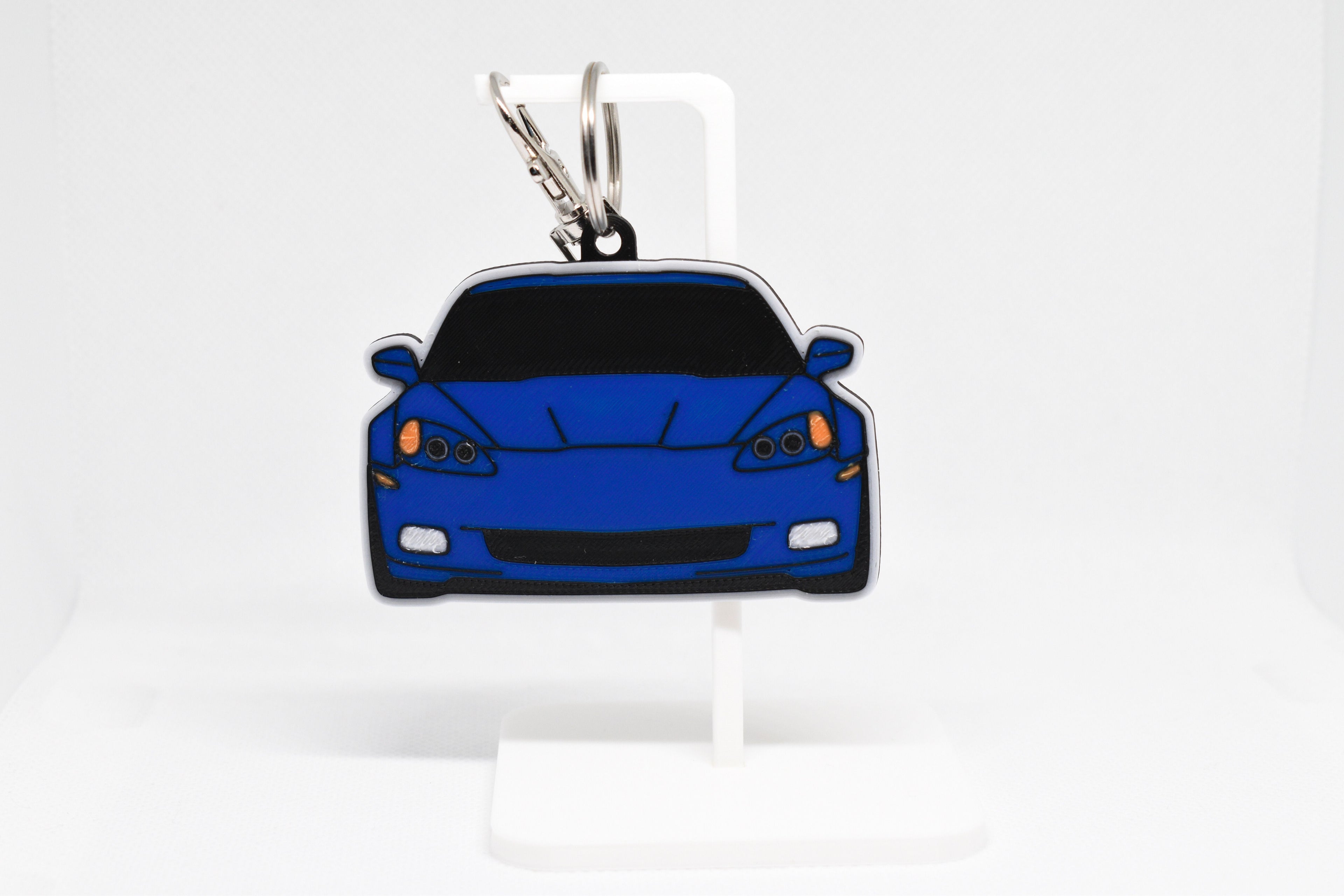 Corvette C6 Mini Car Keychain - Pocket Motors Series - 3D Printed