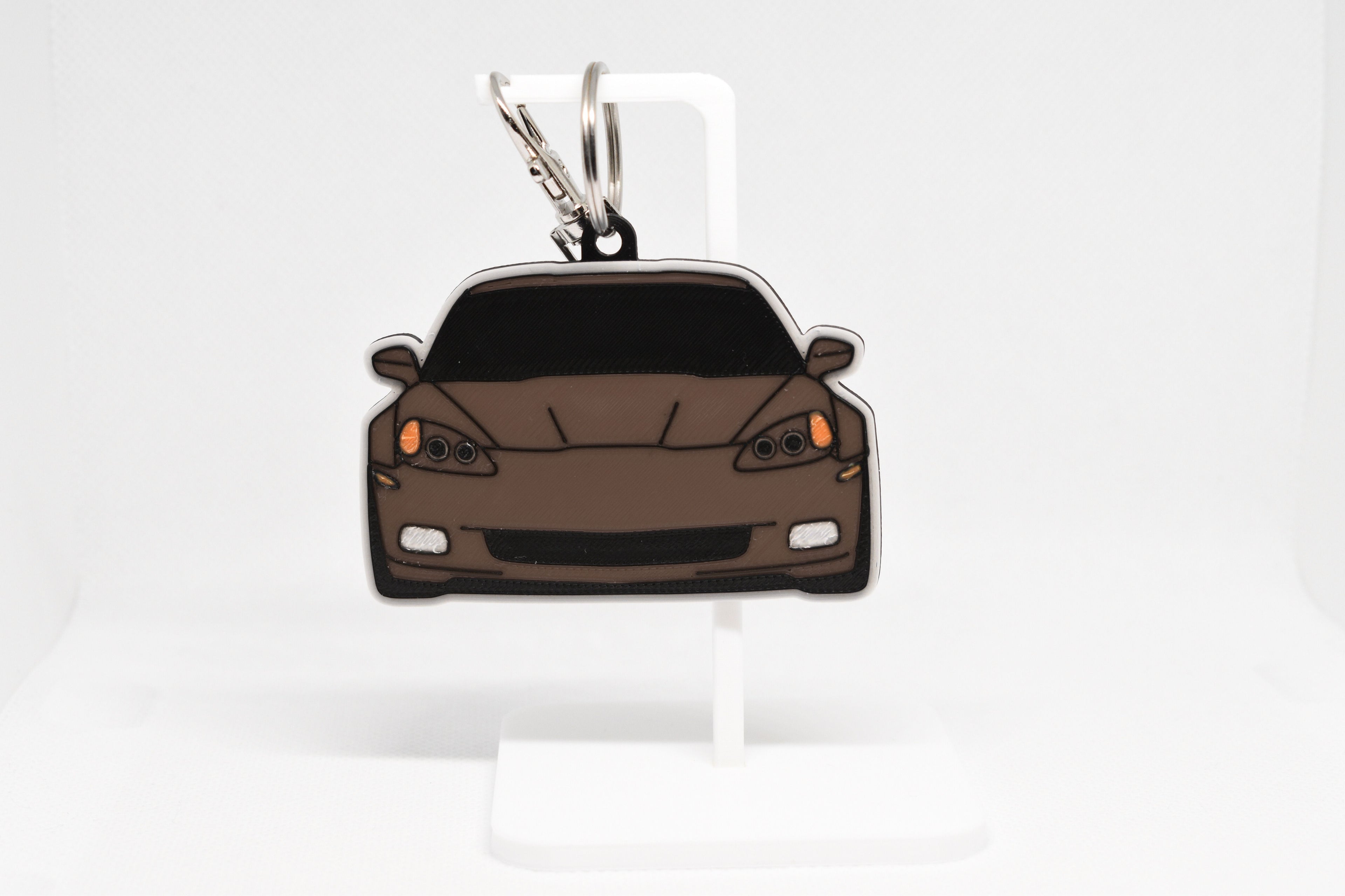 Corvette C6 Mini Car Keychain - Pocket Motors Series - 3D Printed