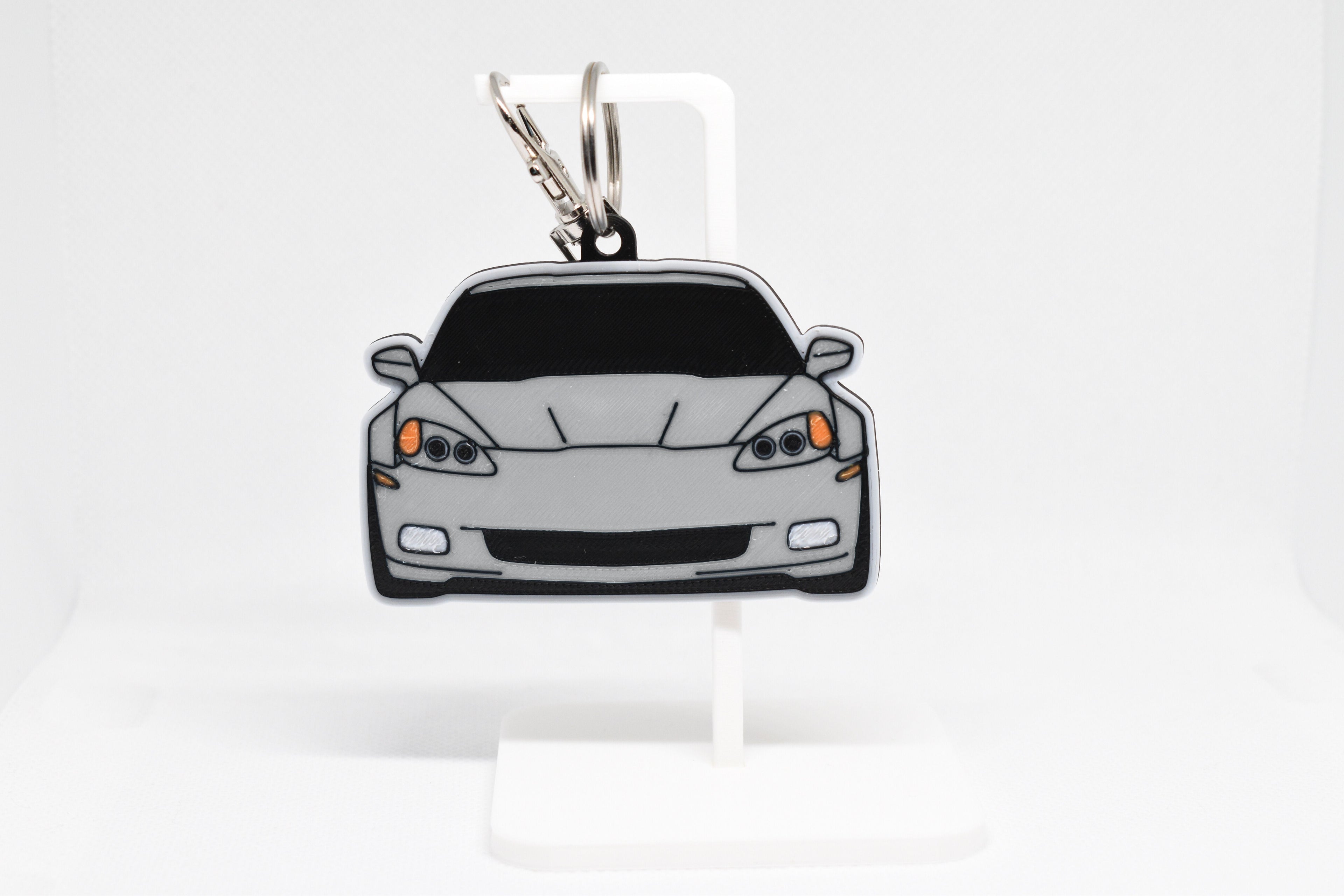 Corvette C6 Mini Car Keychain - Pocket Motors Series - 3D Printed