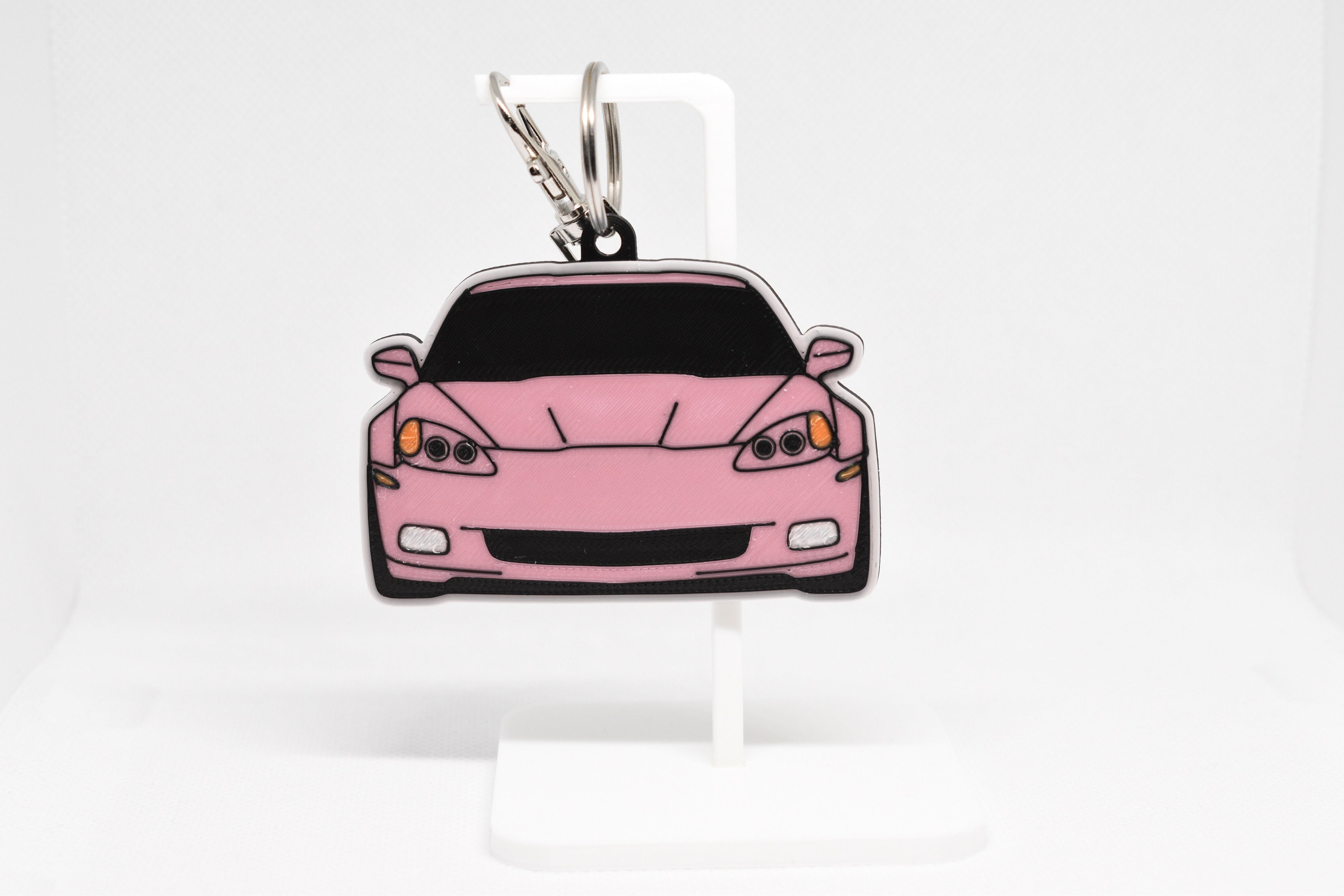 Corvette C6 Mini Car Keychain - Pocket Motors Series - 3D Printed