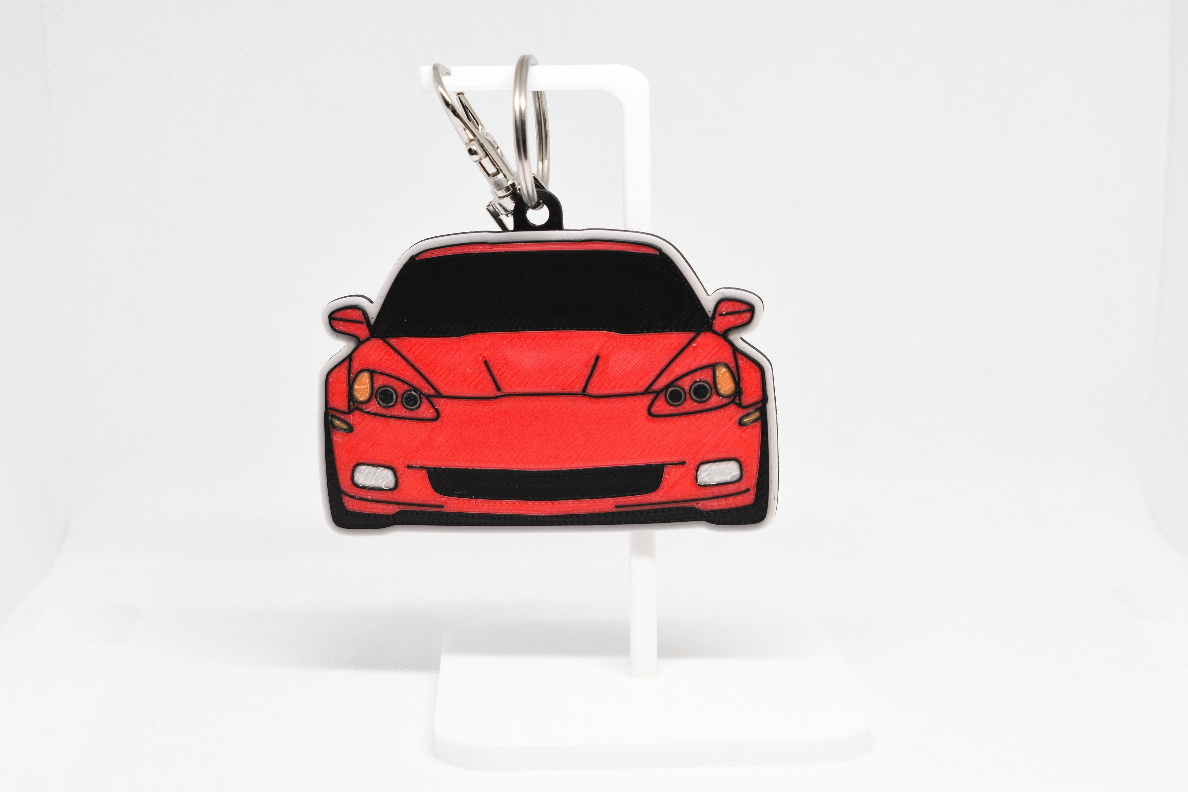 Corvette C6 Mini Car Keychain - Pocket Motors Series - 3D Printed