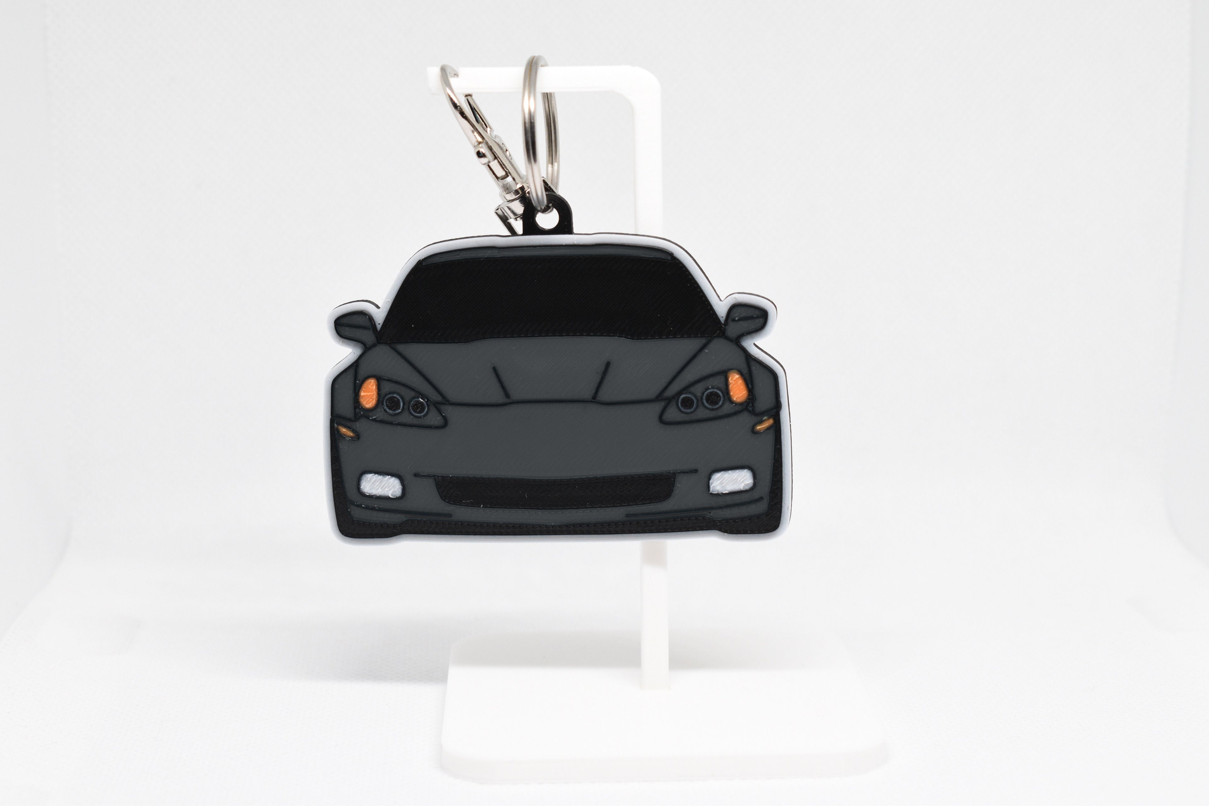 Corvette C6 Mini Car Keychain - Pocket Motors Series - 3D Printed