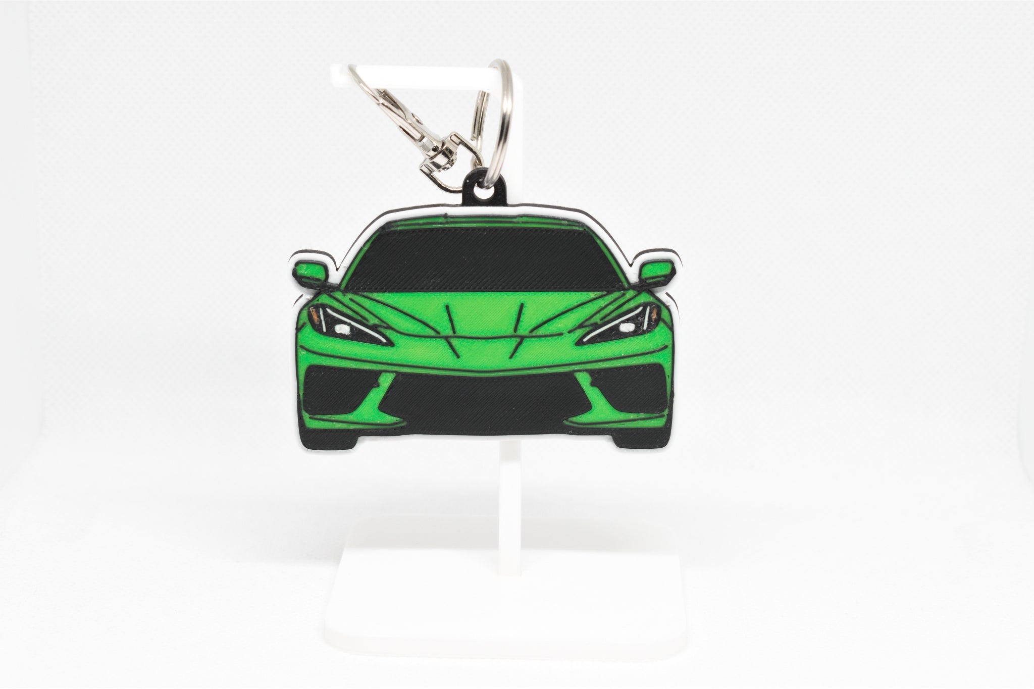 Pocket Motors Series – Corvette C8 | Mid‑Engined & Future‑Focused Mini Ride Keychain