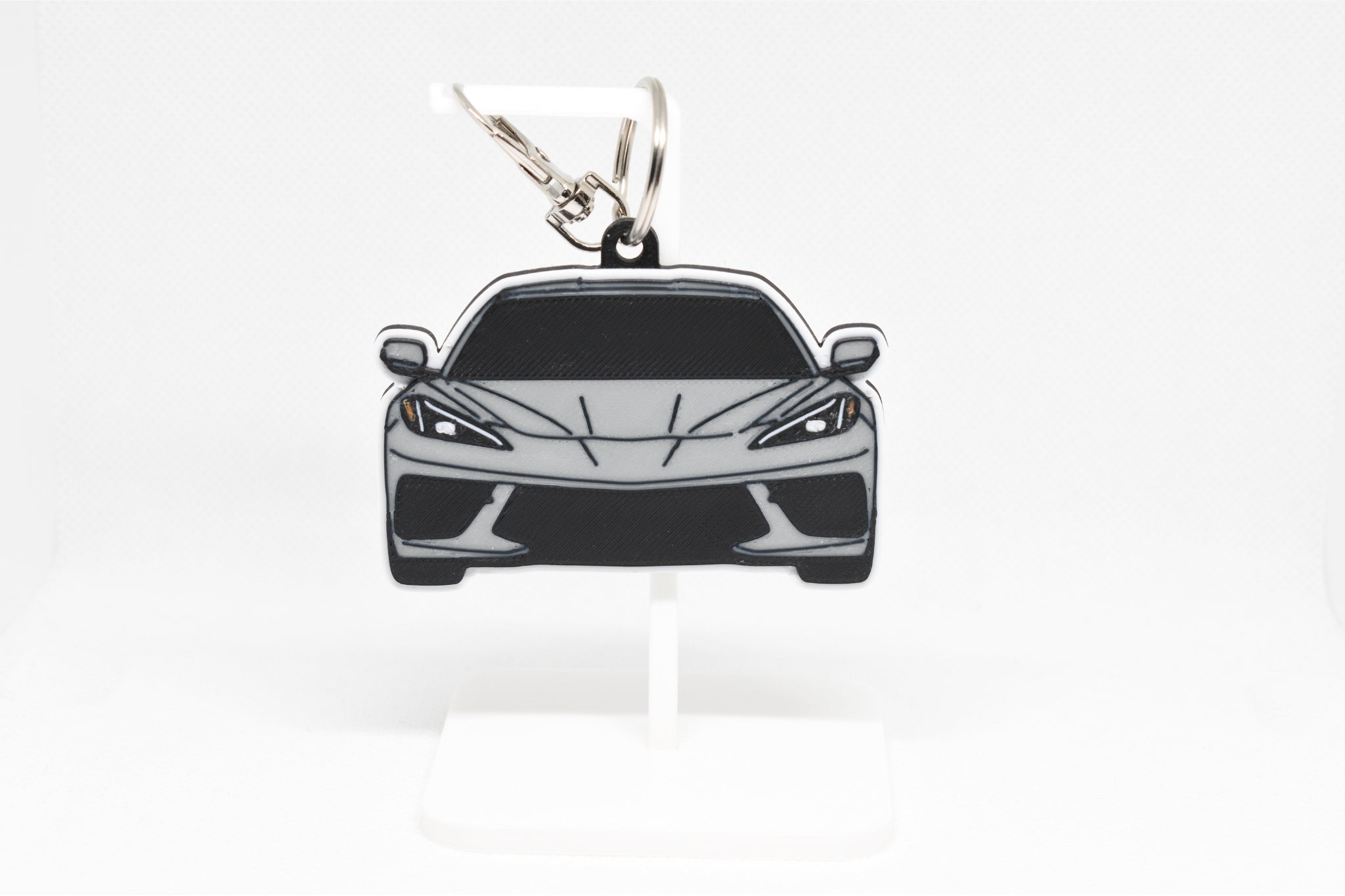 Pocket Motors Series – Corvette C8 | Mid‑Engined & Future‑Focused Mini Ride Keychain