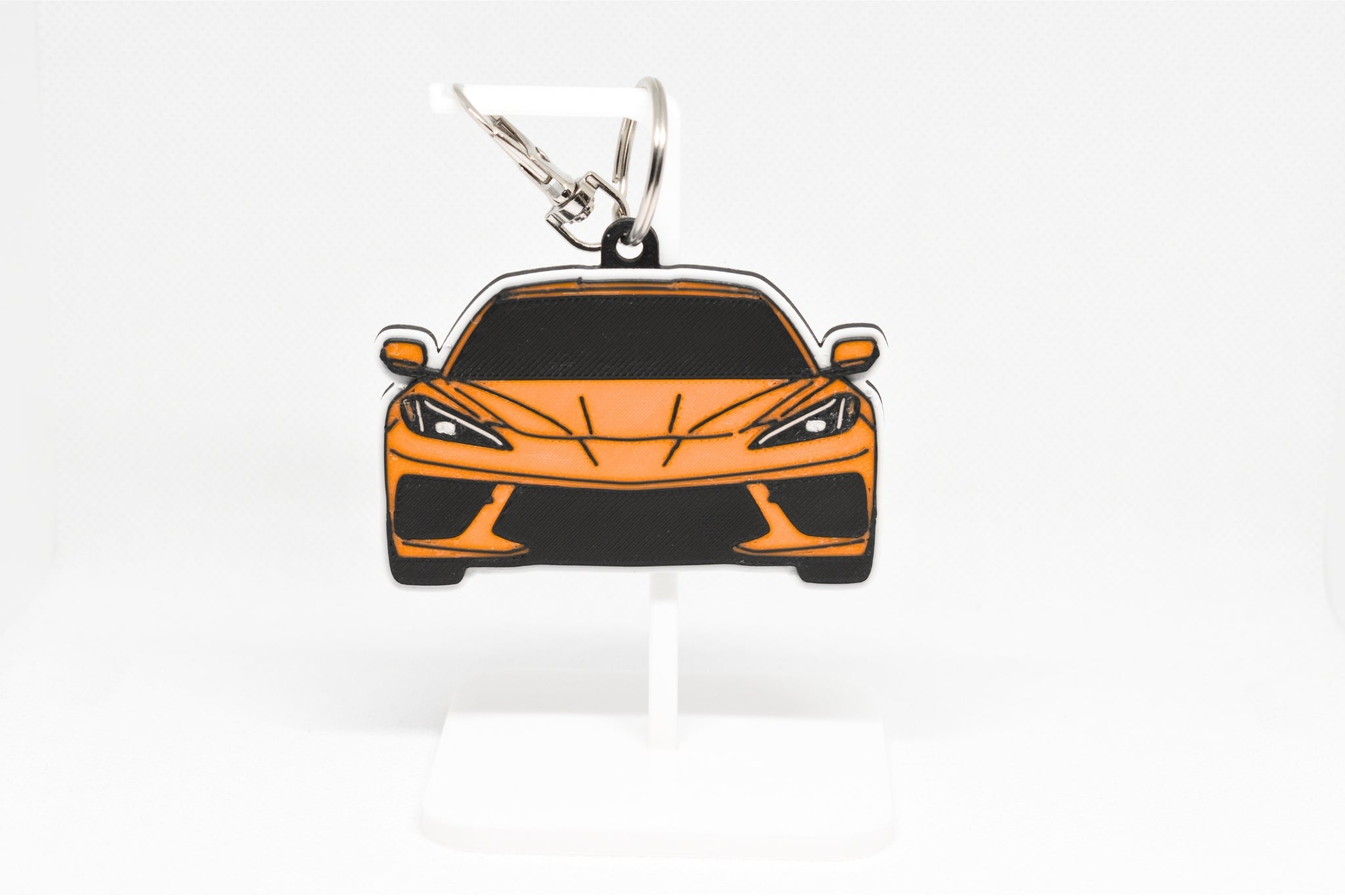 Pocket Motors Series – Corvette C8 | Mid‑Engined & Future‑Focused Mini Ride Keychain