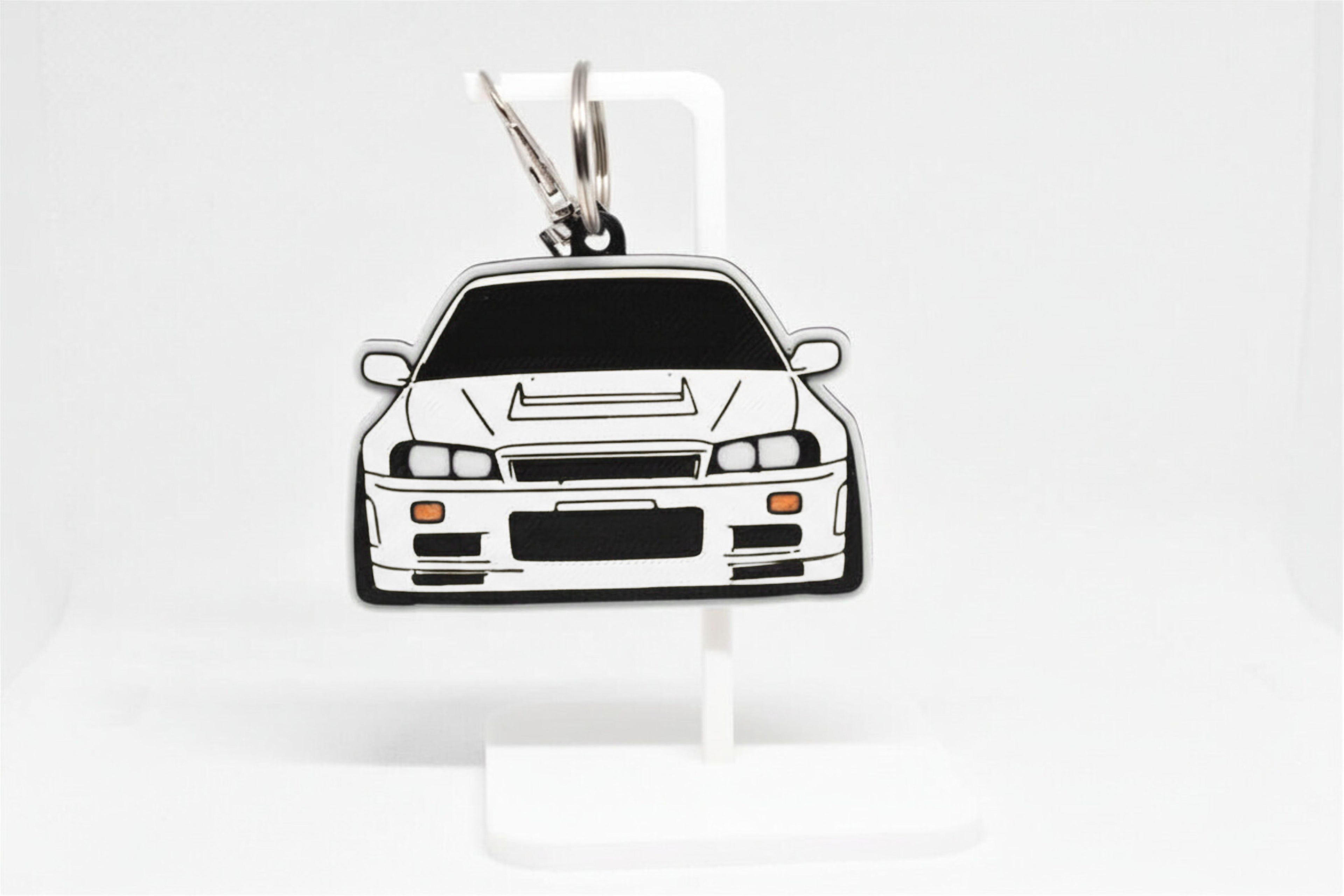 Pocket Motors Series - Skyline GT-R R34 | Raw & Revered Mini Ride Keychain