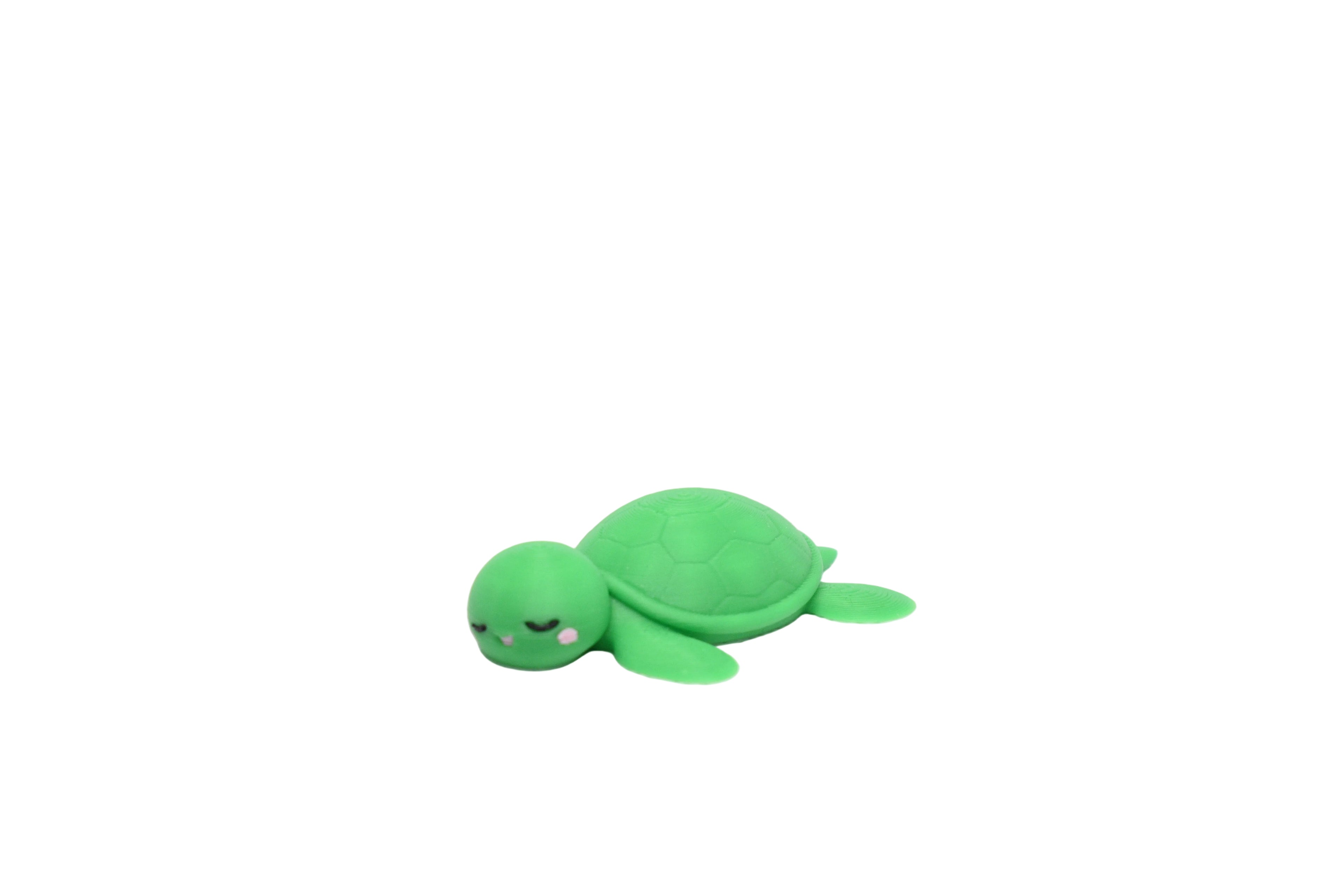Kawaii Sea Turtle: Gentle Waves - 3D Printed Desk Toy