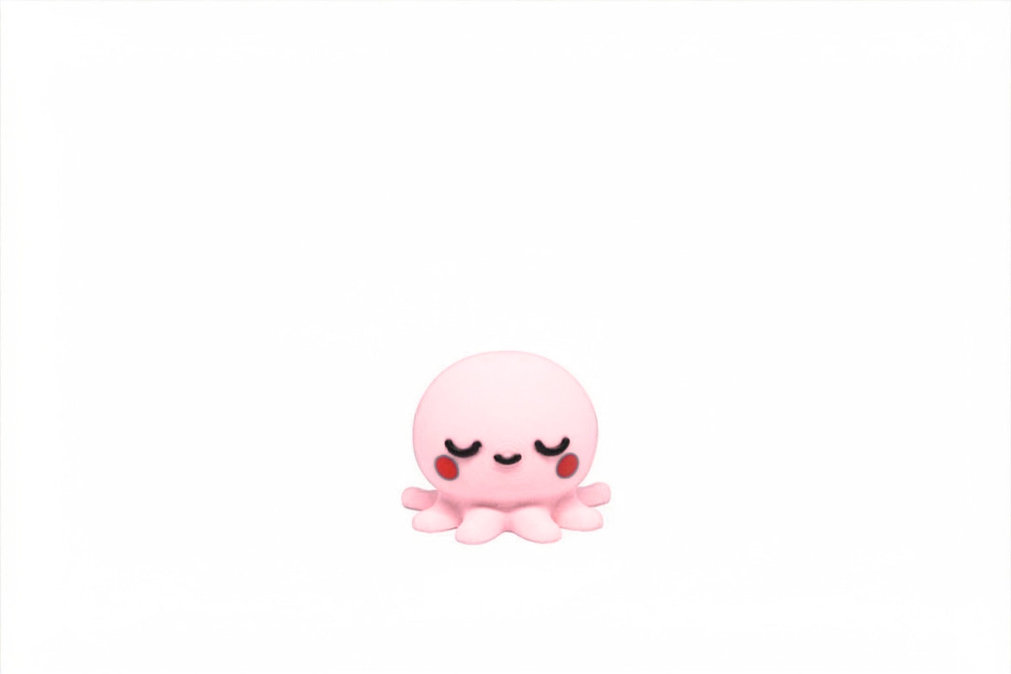 Kawaii Sleeping Octopus: Cozy Dreams - 3D Printed Desk Toy