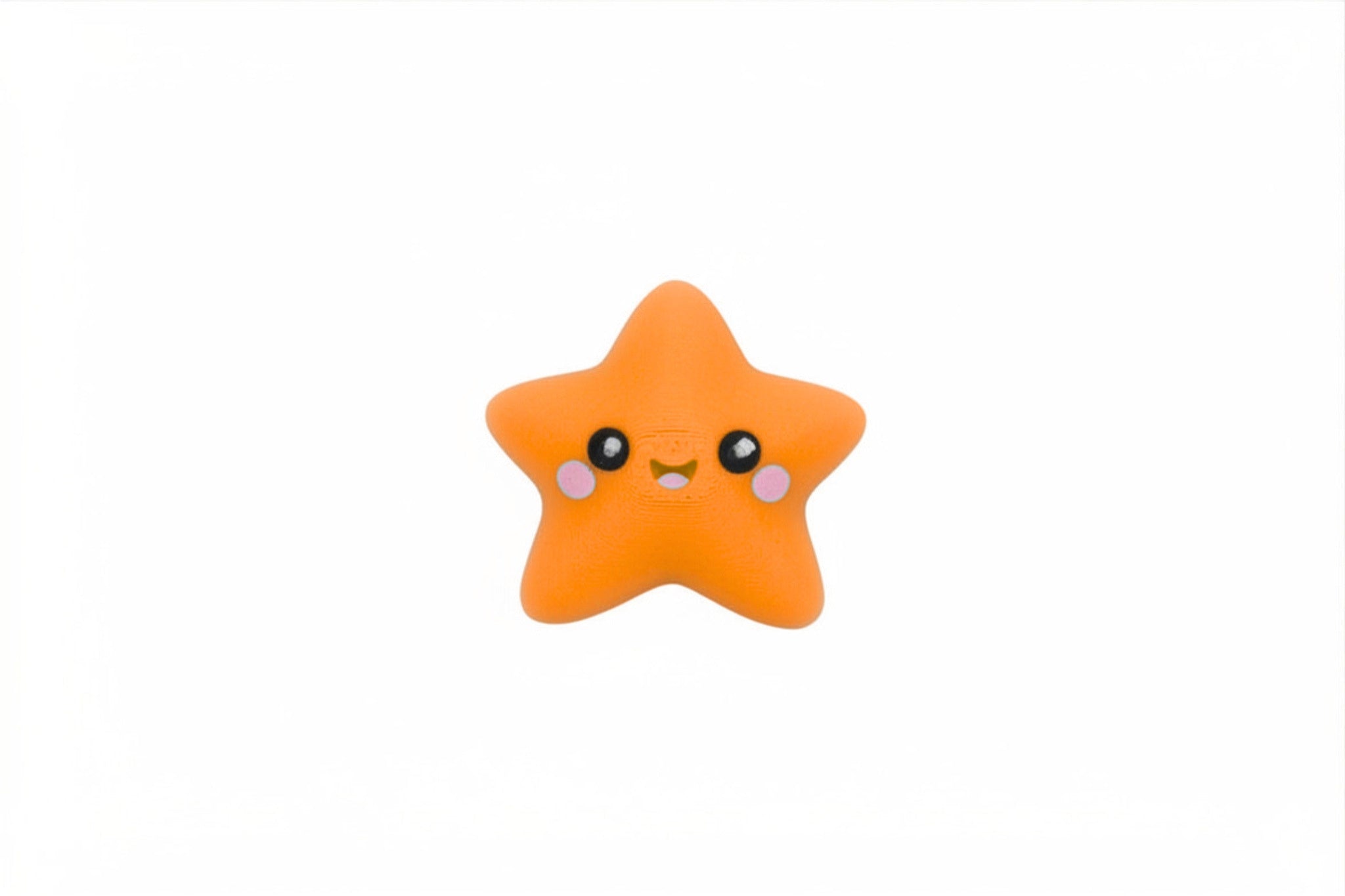Kawaii Starfish: Cute & Beachy Joy - 3D Printed Desk Toy