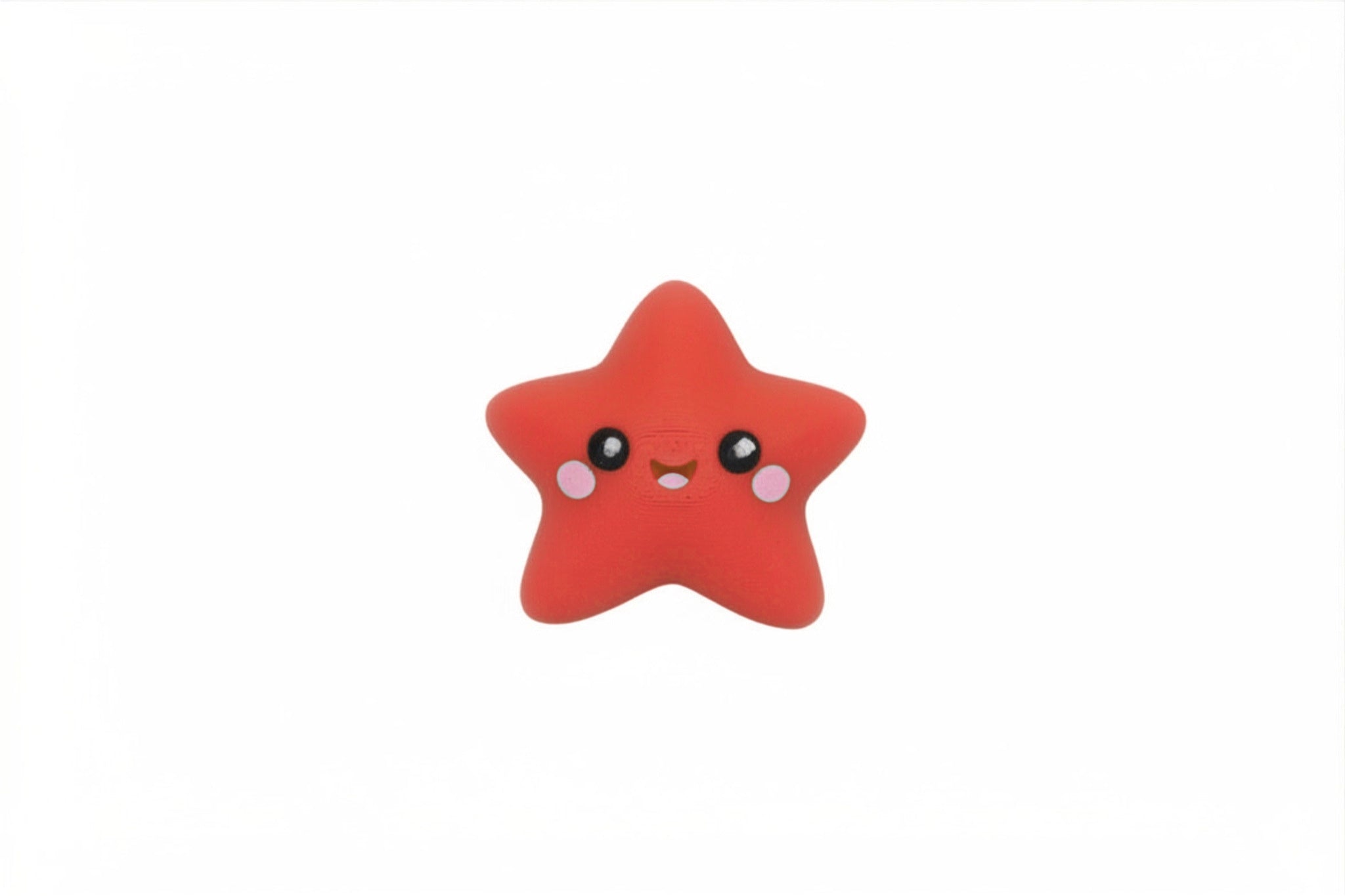 Kawaii Starfish: Cute & Beachy Joy - 3D Printed Desk Toy