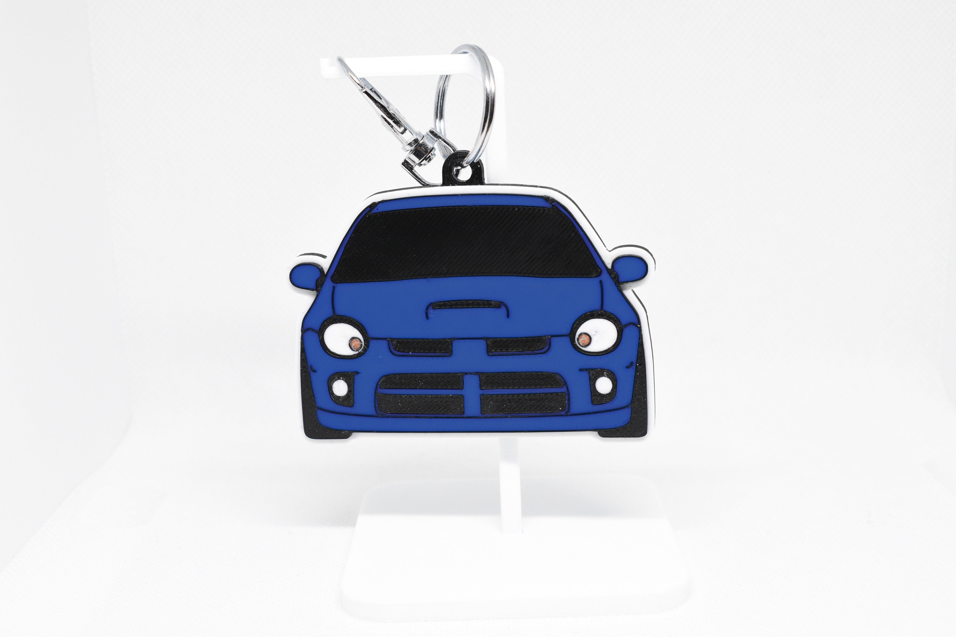 Pocket Motors Series – Neon SRT‑4 | Feisty & Turbocharged Mini Ride Keychain