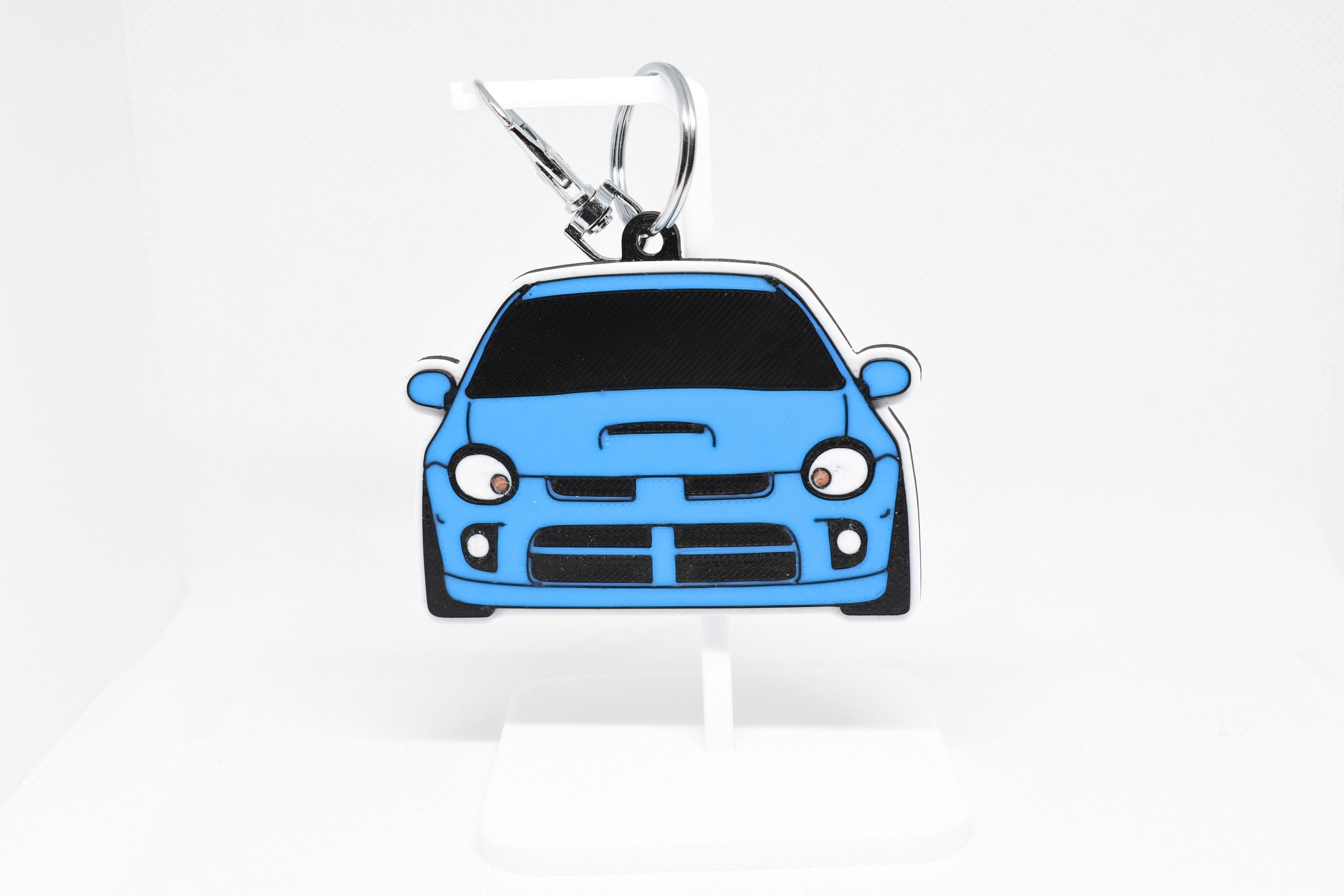 Pocket Motors Series – Neon SRT‑4 | Feisty & Turbocharged Mini Ride Keychain