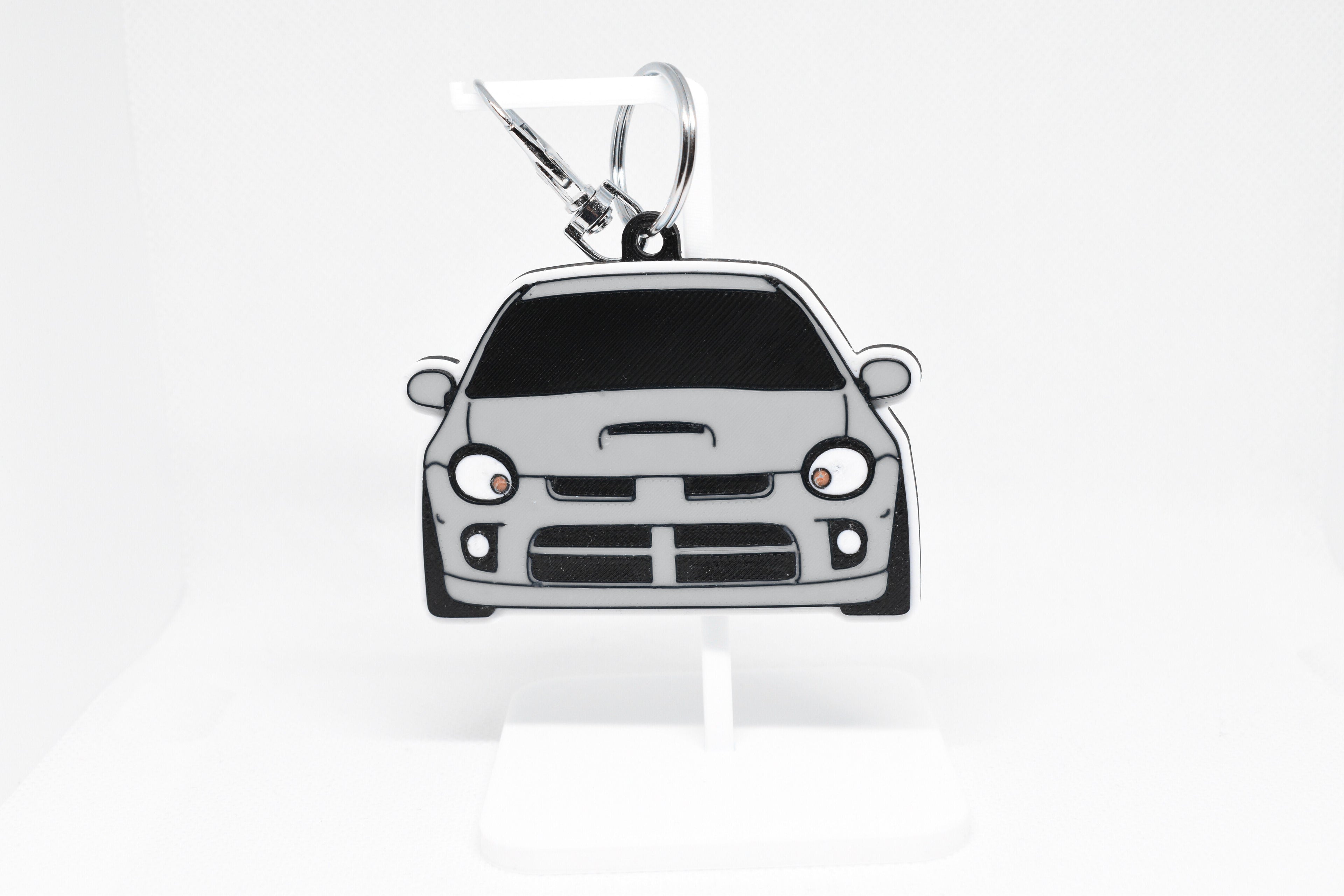 Pocket Motors Series – Neon SRT‑4 | Feisty & Turbocharged Mini Ride Keychain