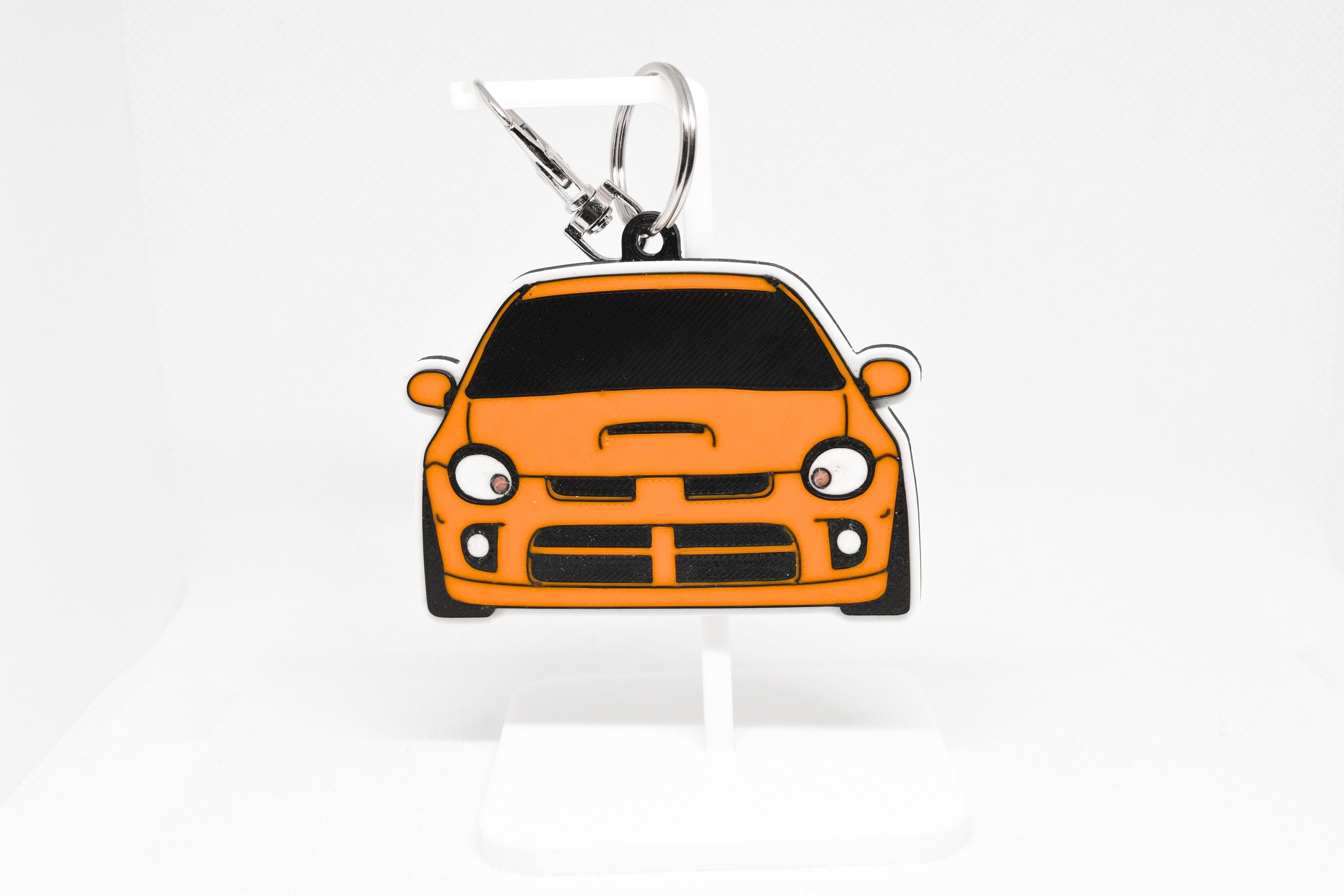 Pocket Motors Series – Neon SRT‑4 | Feisty & Turbocharged Mini Ride Keychain