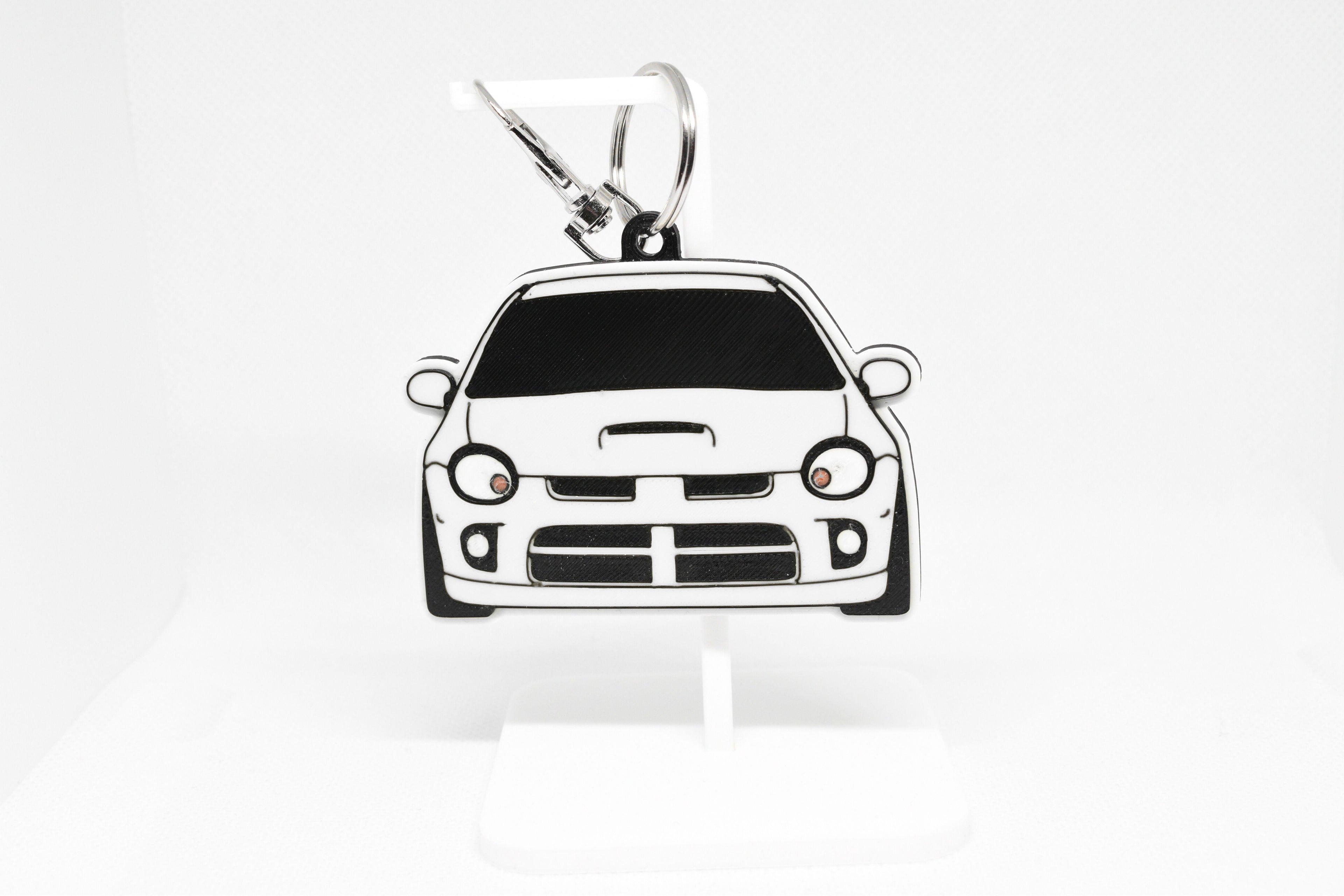 Pocket Motors Series – Neon SRT‑4 | Feisty & Turbocharged Mini Ride Keychain
