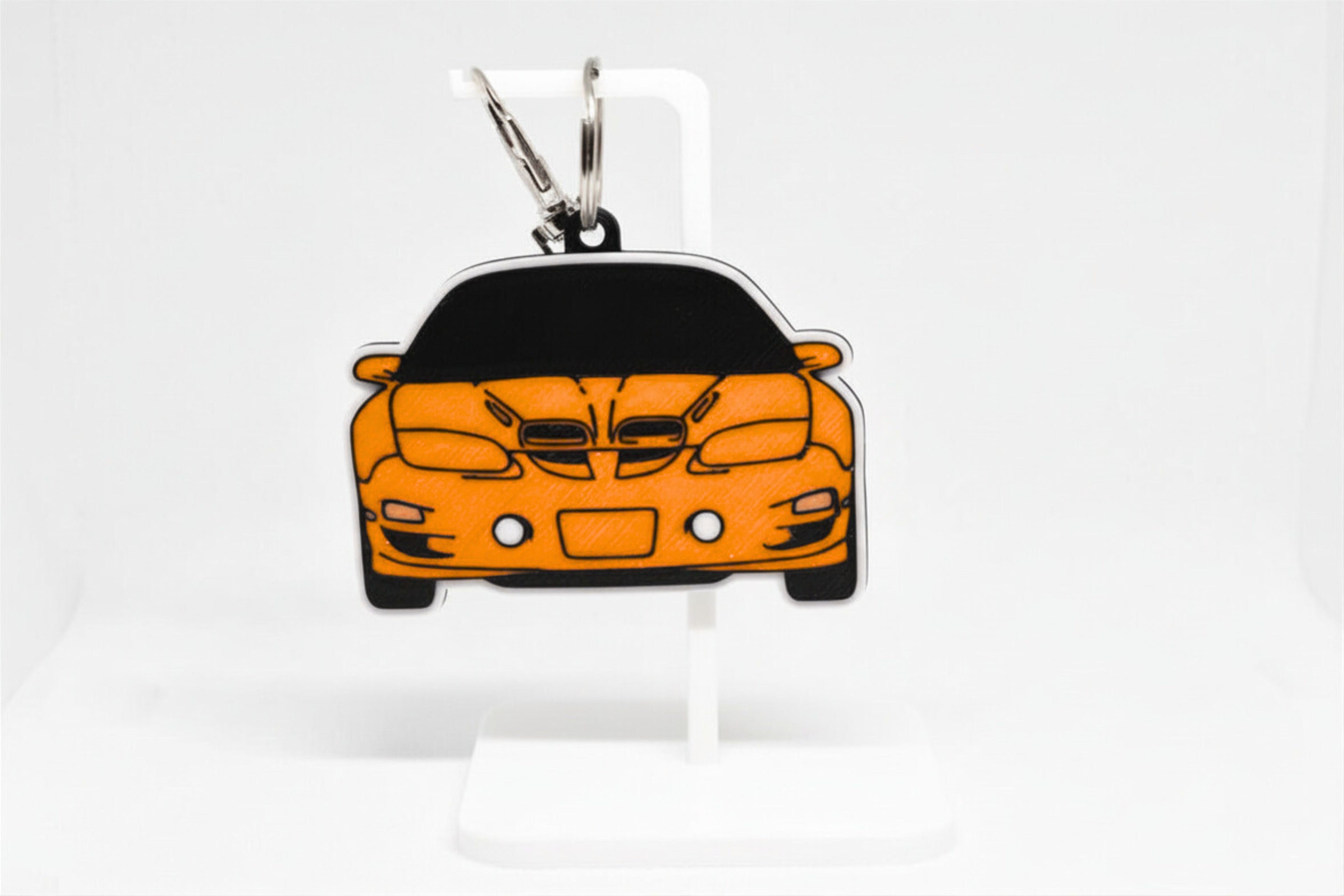 Trans-Am Mini Car Keychain - Pocket Motors Series - 3D Printed