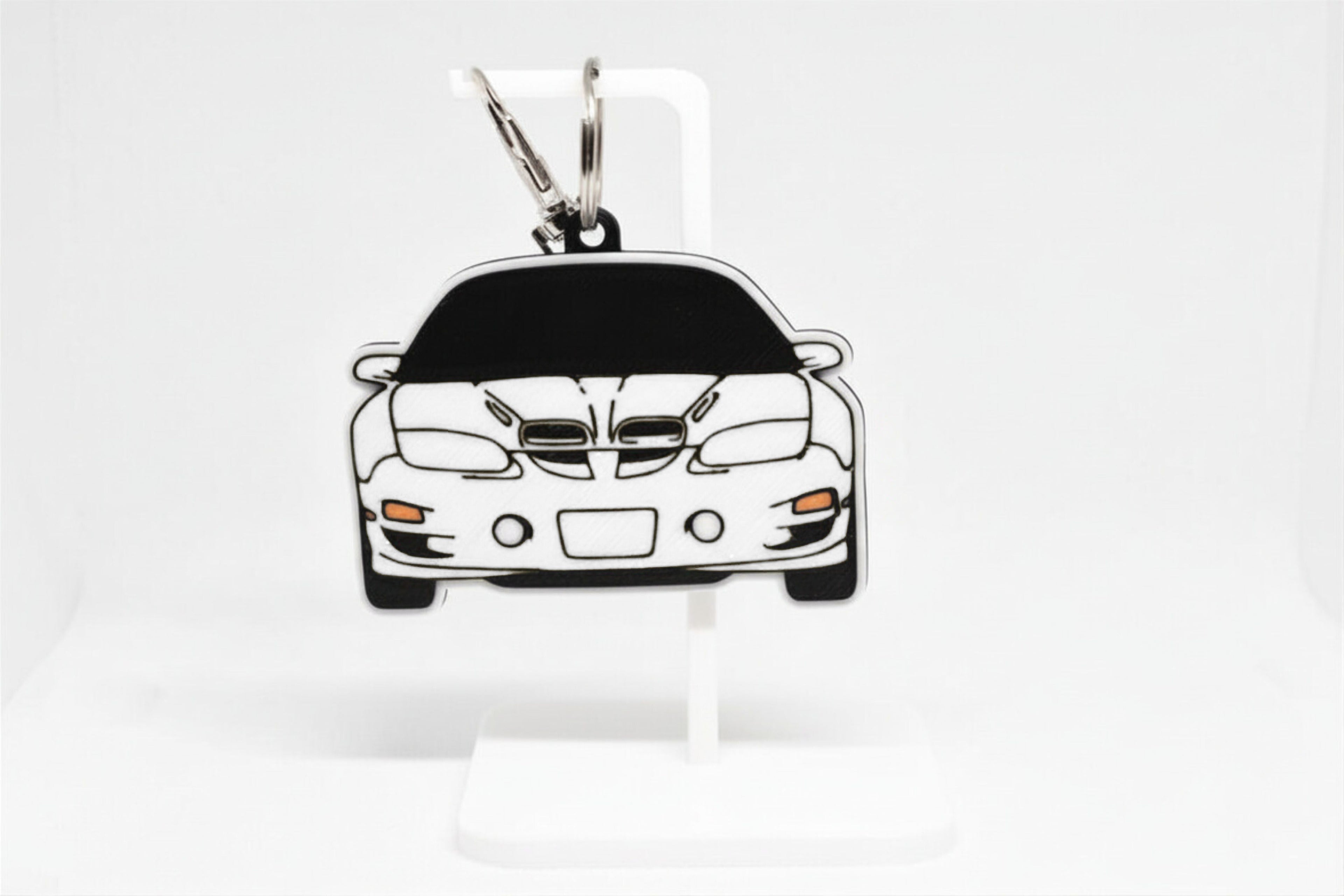 Trans-Am Mini Car Keychain - Pocket Motors Series - 3D Printed