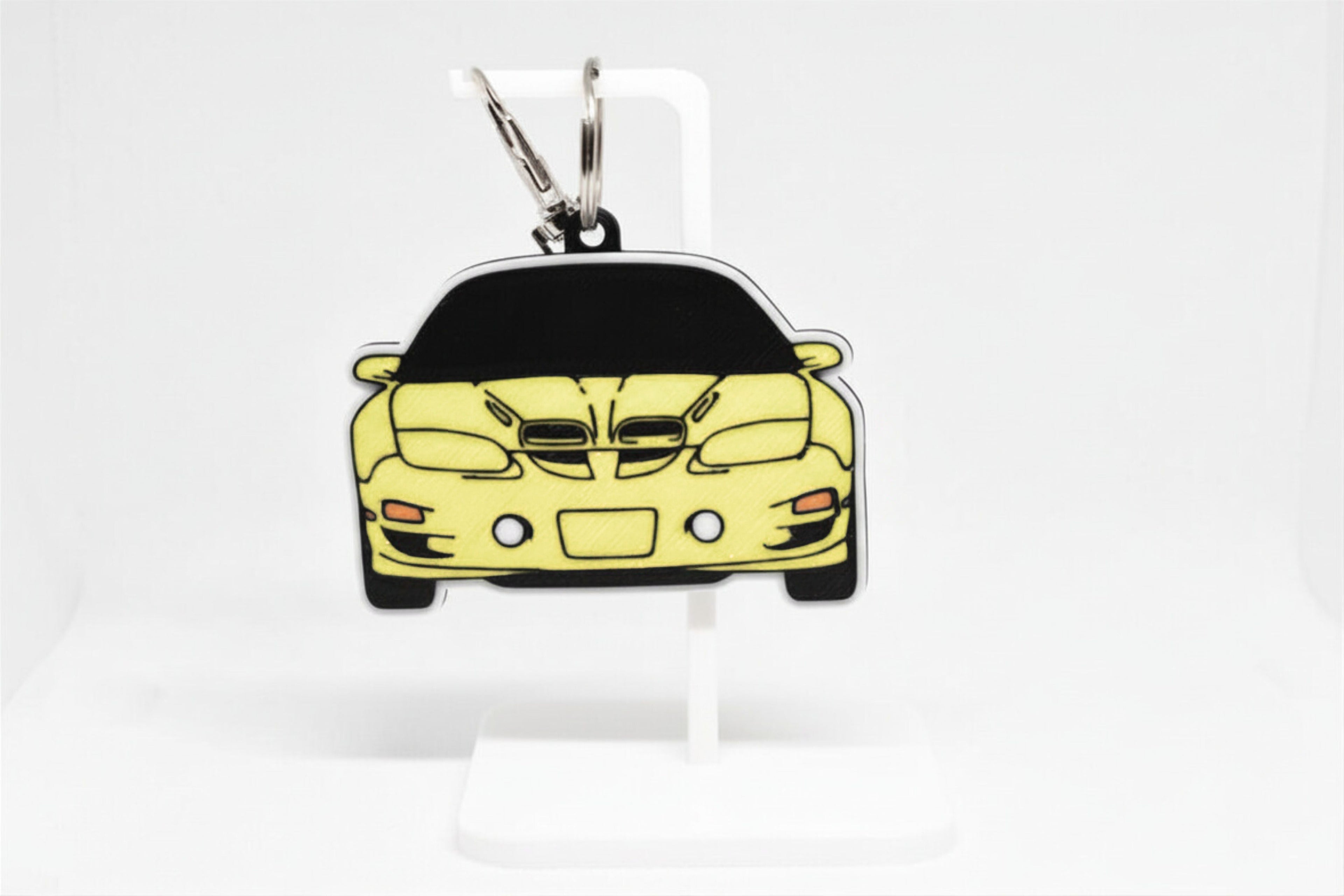 Trans-Am Mini Car Keychain - Pocket Motors Series - 3D Printed