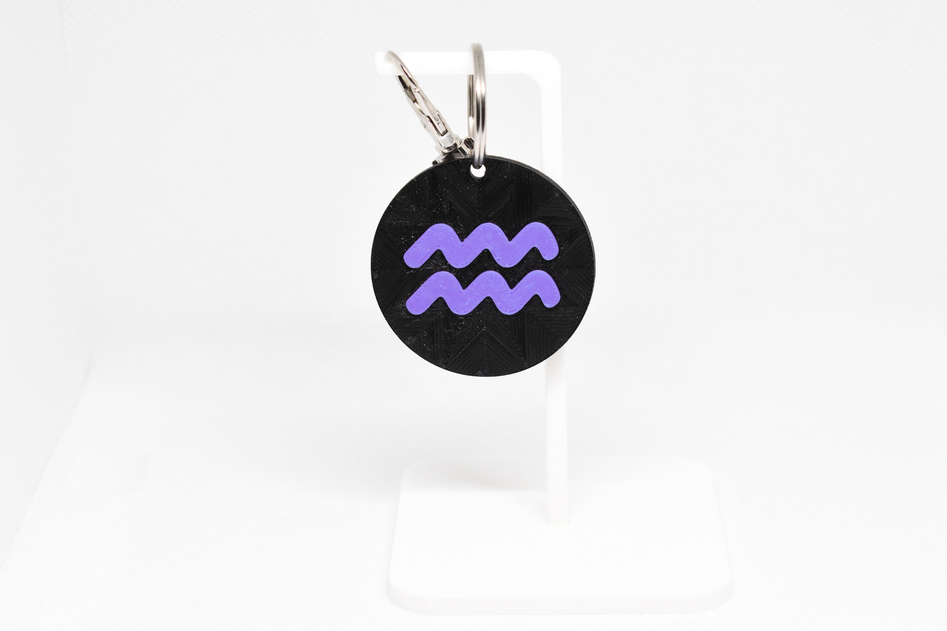 Astrological Zodiac - Aquarius Keychain