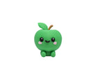 Kawaii Green Apple 3D‑printed desk toy on a white background featuring a cute smiling green apple character.