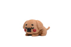 Kawaii Sleeping Dog 3D‑printed desk toy on a white background featuring a cute sleepy dog character with closed eyes and rosy cheeks.