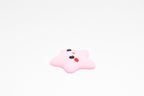 Side angle perspective showing smooth 3D layers and thickness of pink kawaii starfish desk accessory figurine by LayerPlay
