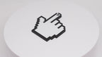 Pixel Hand Cursor Keychain - Retro Computer Pointer Key Ring | Pixelated Retro Series
