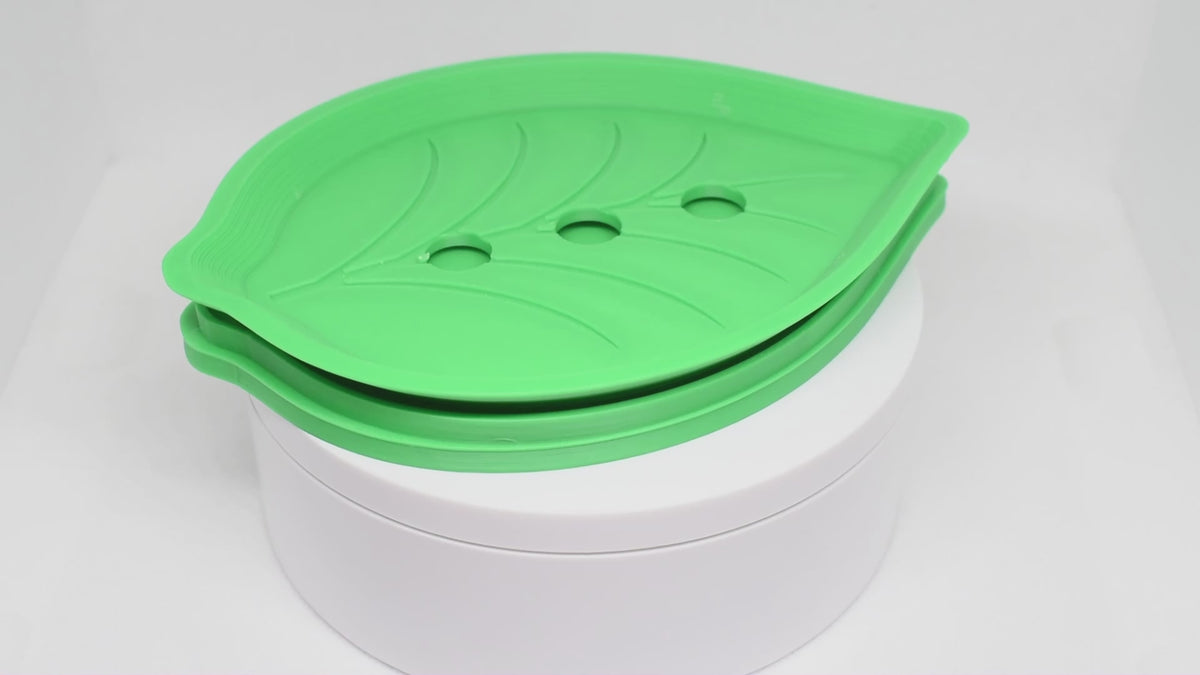 Solara FloraDrain: Leaf Style - 3D Printed Soap Dish