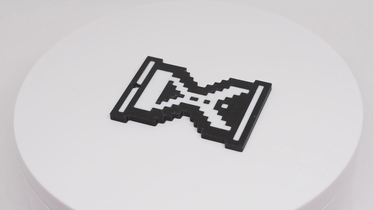 Pixel Hourglass Keychain - Retro Computer Cursor Keychain | Pixelated Retro Series