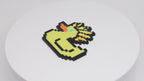 Pixel Duck Keychain - 8-Bit Ascended Anime Rubber Duck Key Ring | Pixelated Retro Series