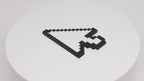 Pixel Arrow Cursor Keychain - Retro Computer Pointer Key Ring | Pixelated Retro Series